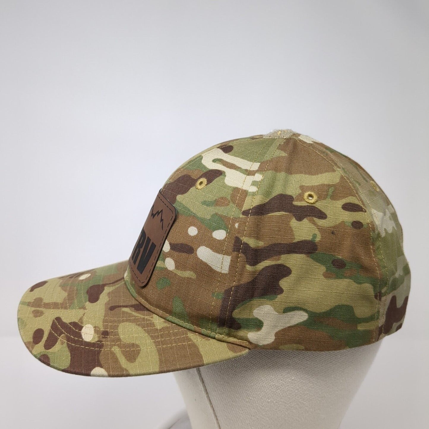 TRV Patch Strapback Hat Camouflage One Size Adjustable Richardson