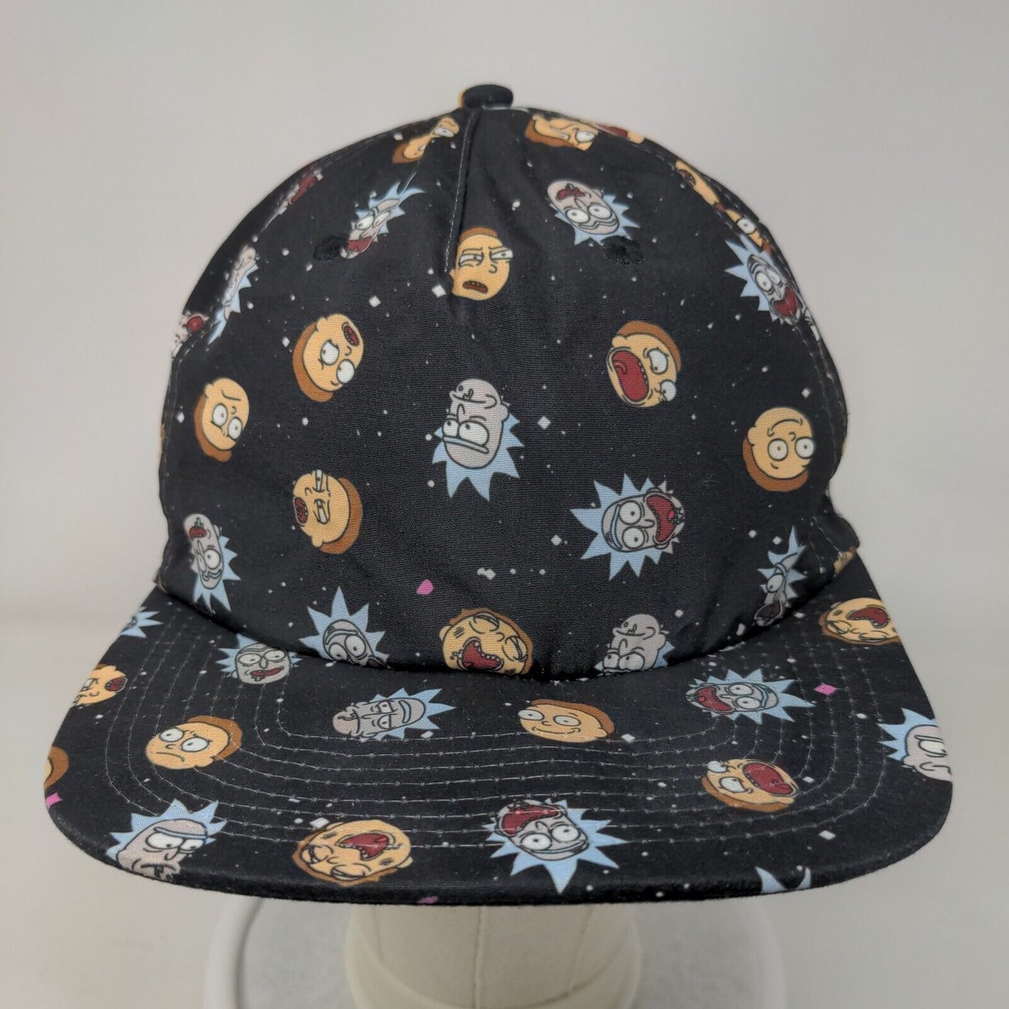Rick and Morty Snapback Trucker Hat Multicolor OSFM Adjustable Mesh Back