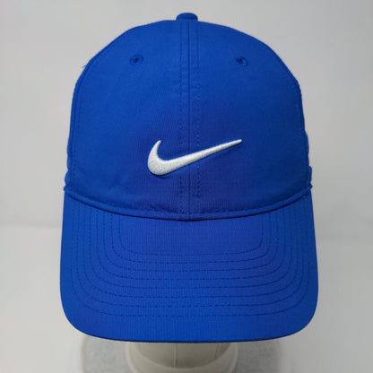 Nike Strapback Hat Blue OSFM Adjustable Embroidered Swoosh Logo Legacy91 Dri-Fit