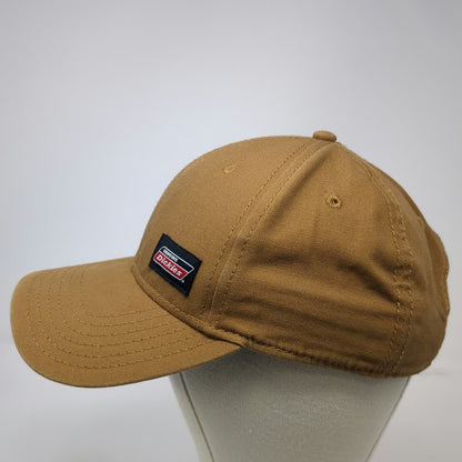 Dickies Baseball Cap Brown One Size Strapback Canvas Logo Patch Workwear hat