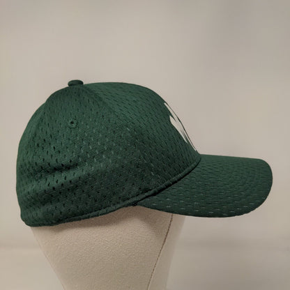 Morris Garages Fitted Hat Green S/M Breathable Mesh Vented Holes OC Sports