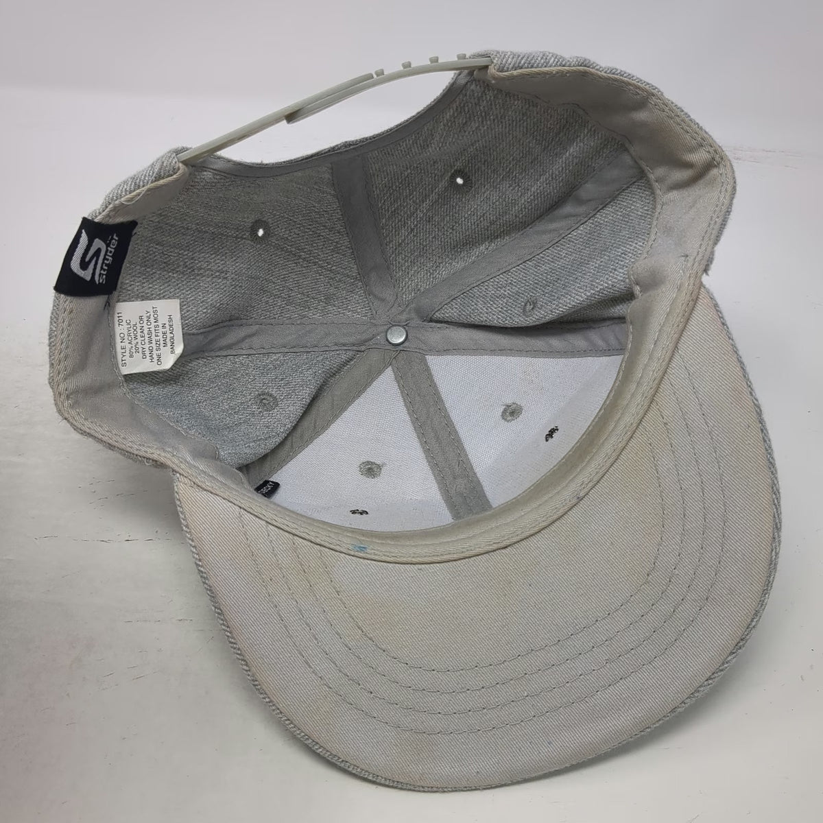 Muley Freak Snapback Hat Gray One Size Hunting Mountain Patch Flat Brim Acrylic