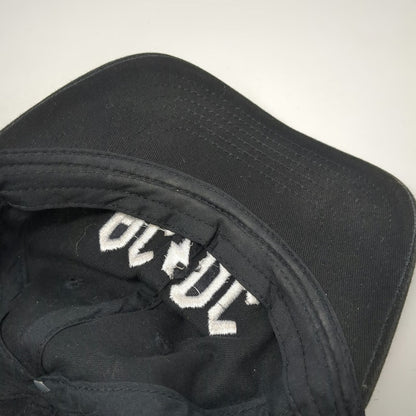 AC/DC Baseball Cap Black One Size Embroidered Logo Adjustable Music Band Hat