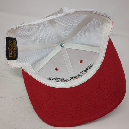 Yupoong Trucker Hat Red One Size Central Coast Brewing Est 1998 Mesh Snapback