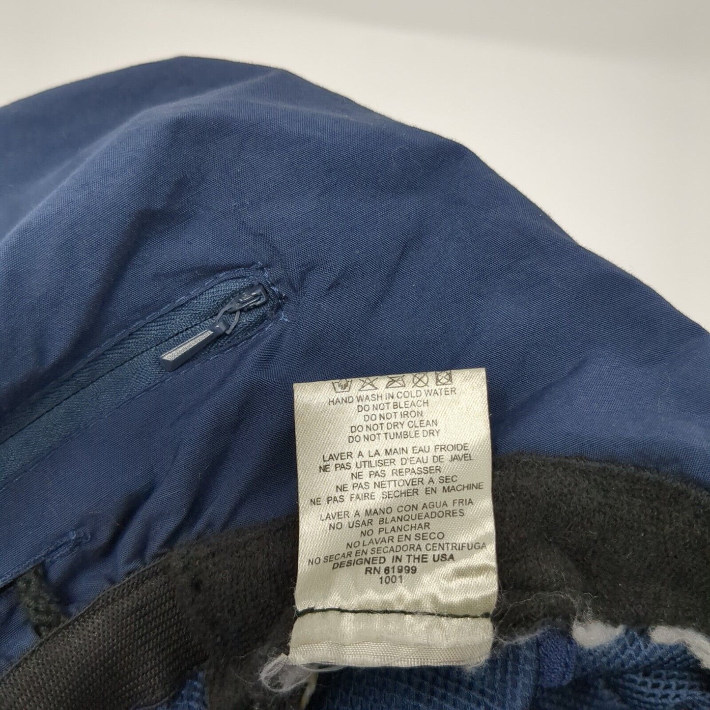 Adams Sunblock Trapper Hat Blue OS Neck Ear Flaps Adjustable Drawstring Blank
