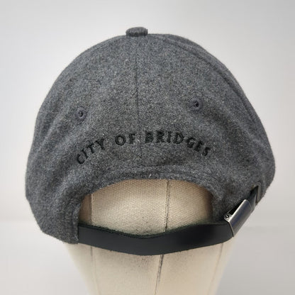 Portland Gear Baseball Cap Gray OSFM Strapback P City of Bridges Wool Blend Hat