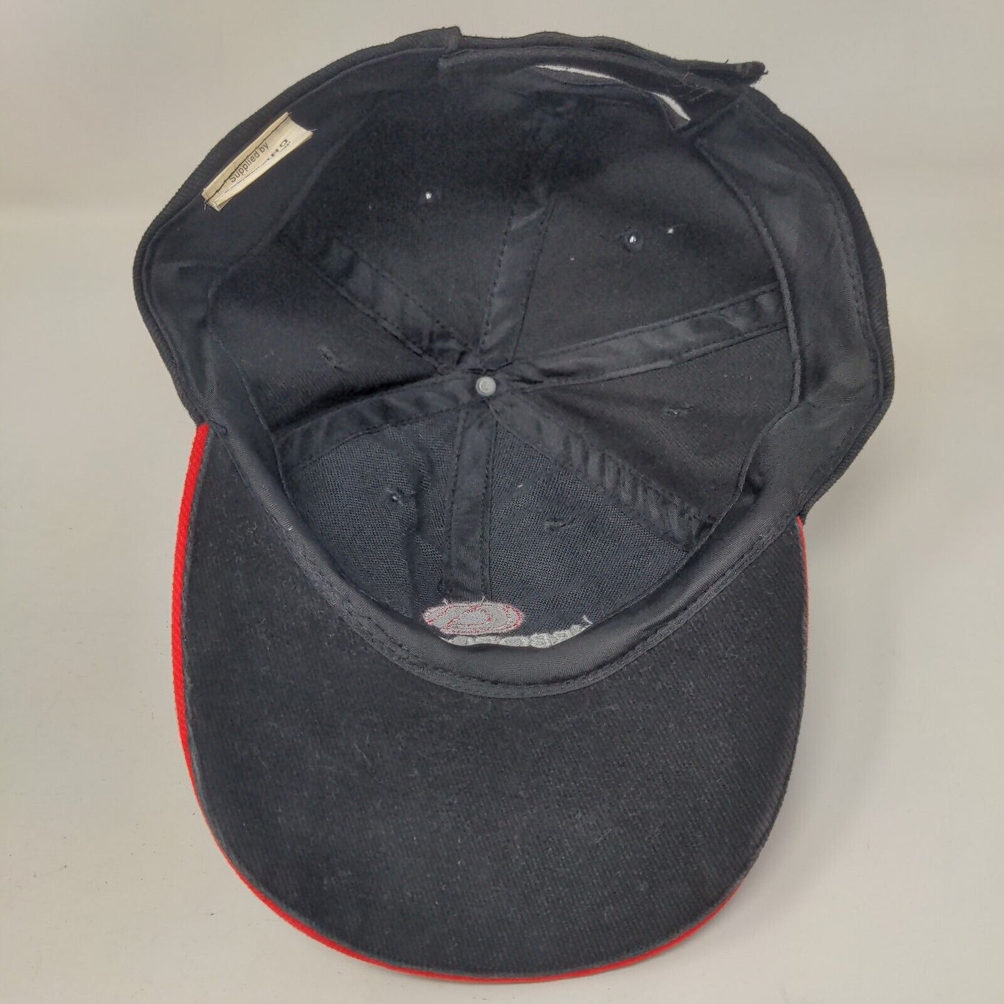 Carborundum Strapback Hat Black One Size Adjustable Embroidered Wompro Cotton