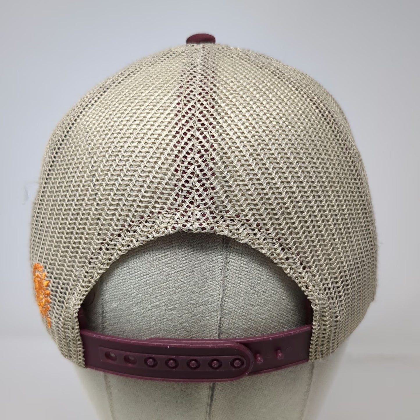 The Mountain Trucker Hat Purple Beige One Size Giraffe Sunset Savanna Wildlife