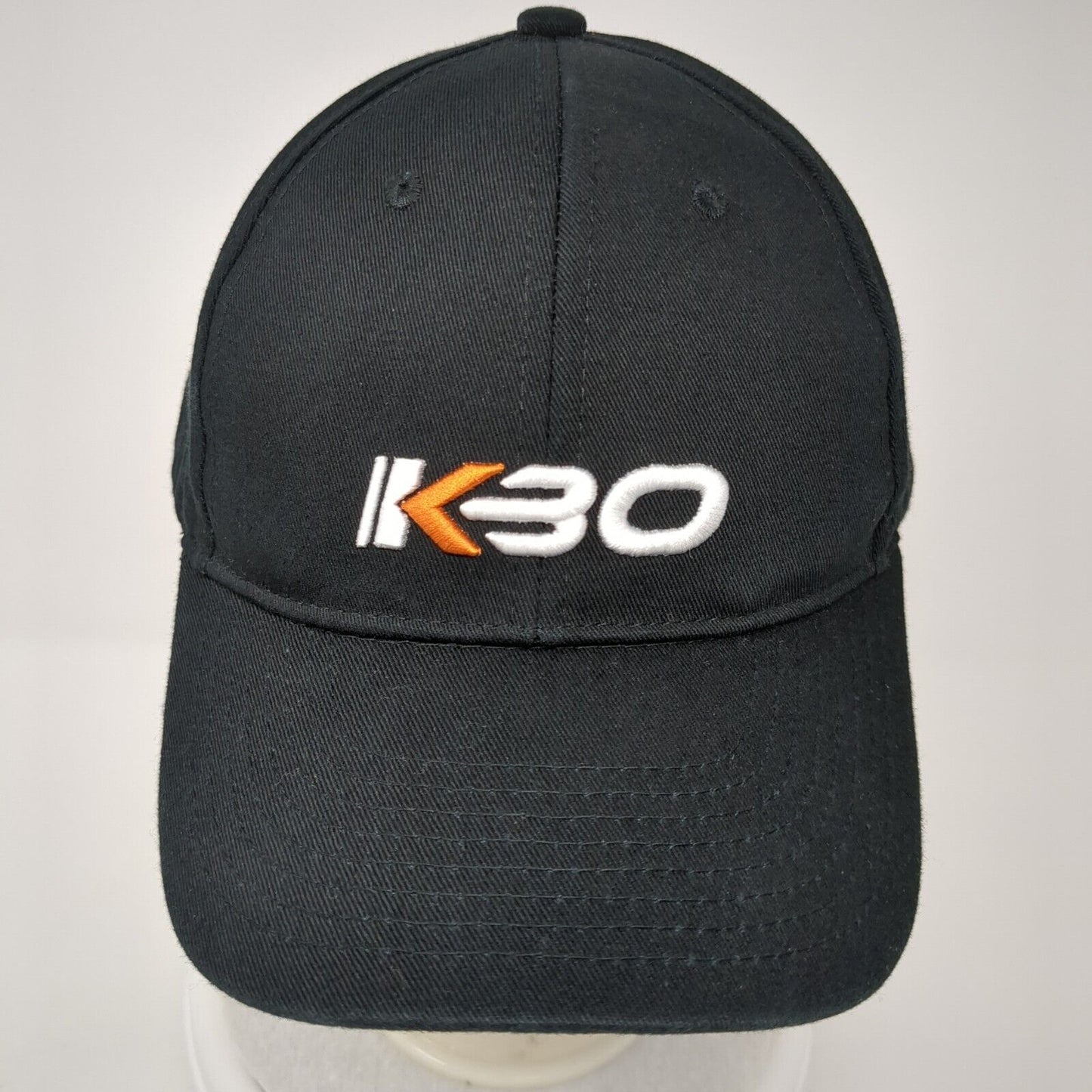 KBO Snapback Hat Black One Size Adjustable Embroidered Solid 6 Panel