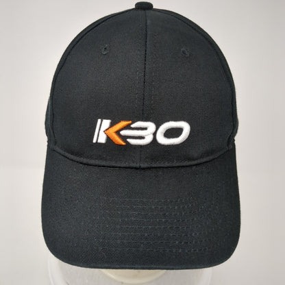 KBO Snapback Hat Black One Size Adjustable Embroidered Solid 6 Panel
