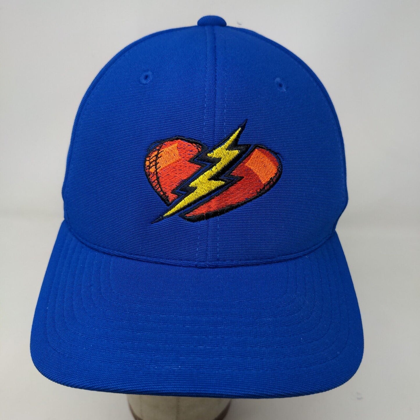 Pacific Headwear Men's Fitted Hat Blue Size L/XL Embroidered Heartbreaker Logo