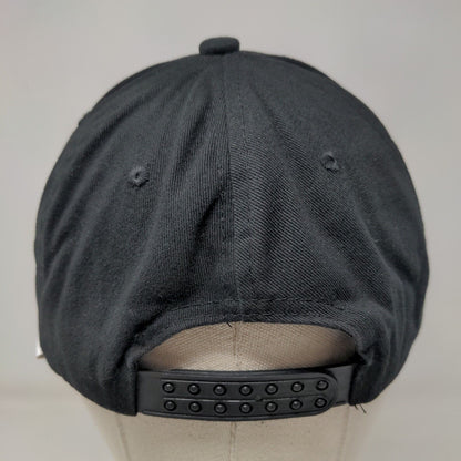 Positive Vibes Snapback Hat Black One Size Adjustable Embroidered 6 Panel Cotton