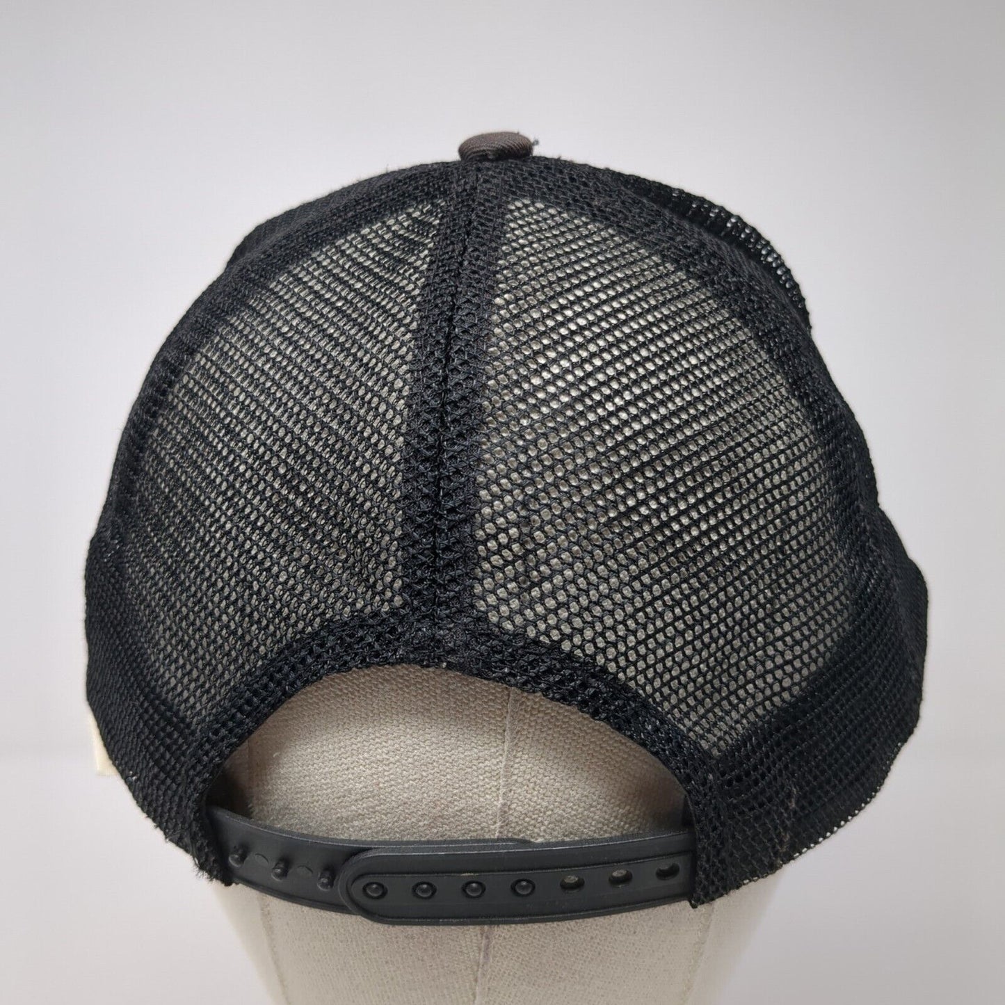 Santa Cruz Snapback Trucker Hat Black One Size Mesh Back Adjustable