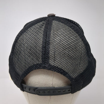 Santa Cruz Snapback Trucker Hat Black One Size Mesh Back Adjustable