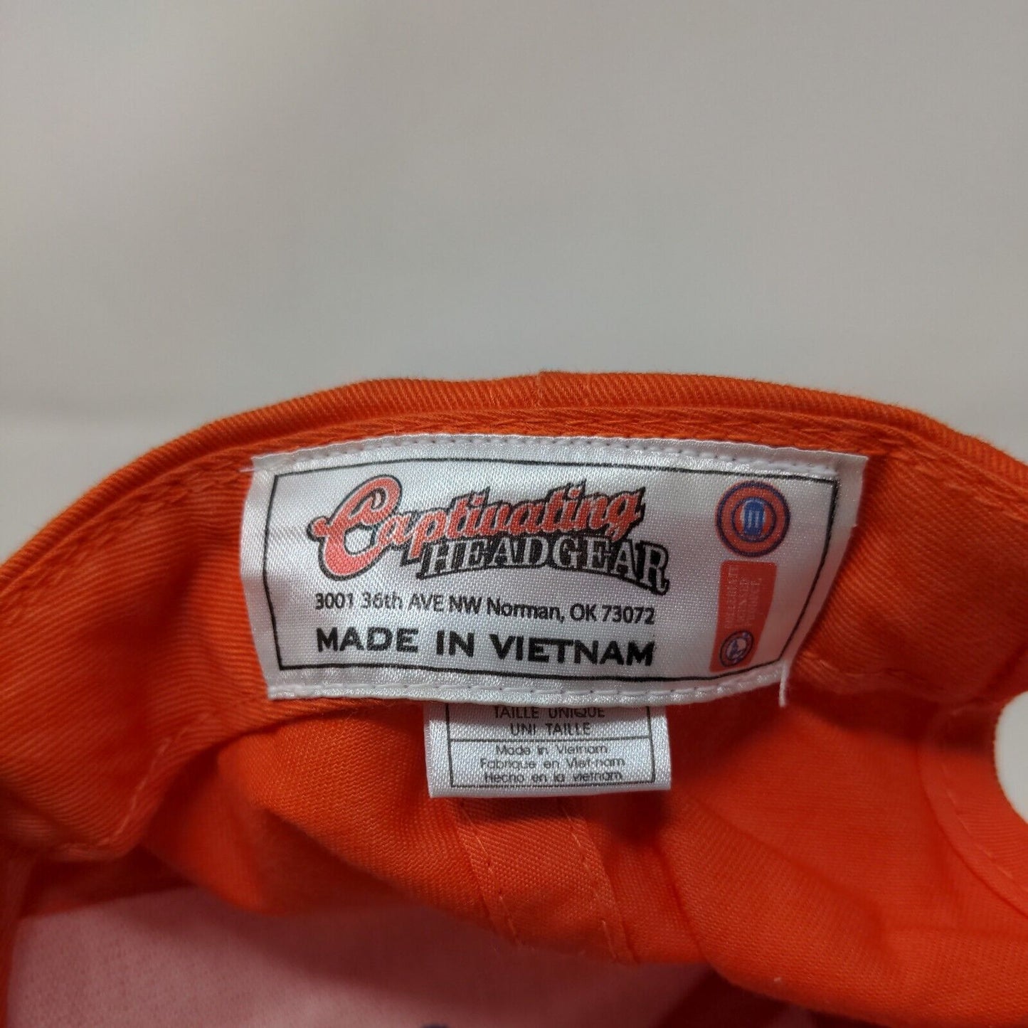 Captivating Headgear Men's Strapback Hat Orange OSFA Florida Gators Logo