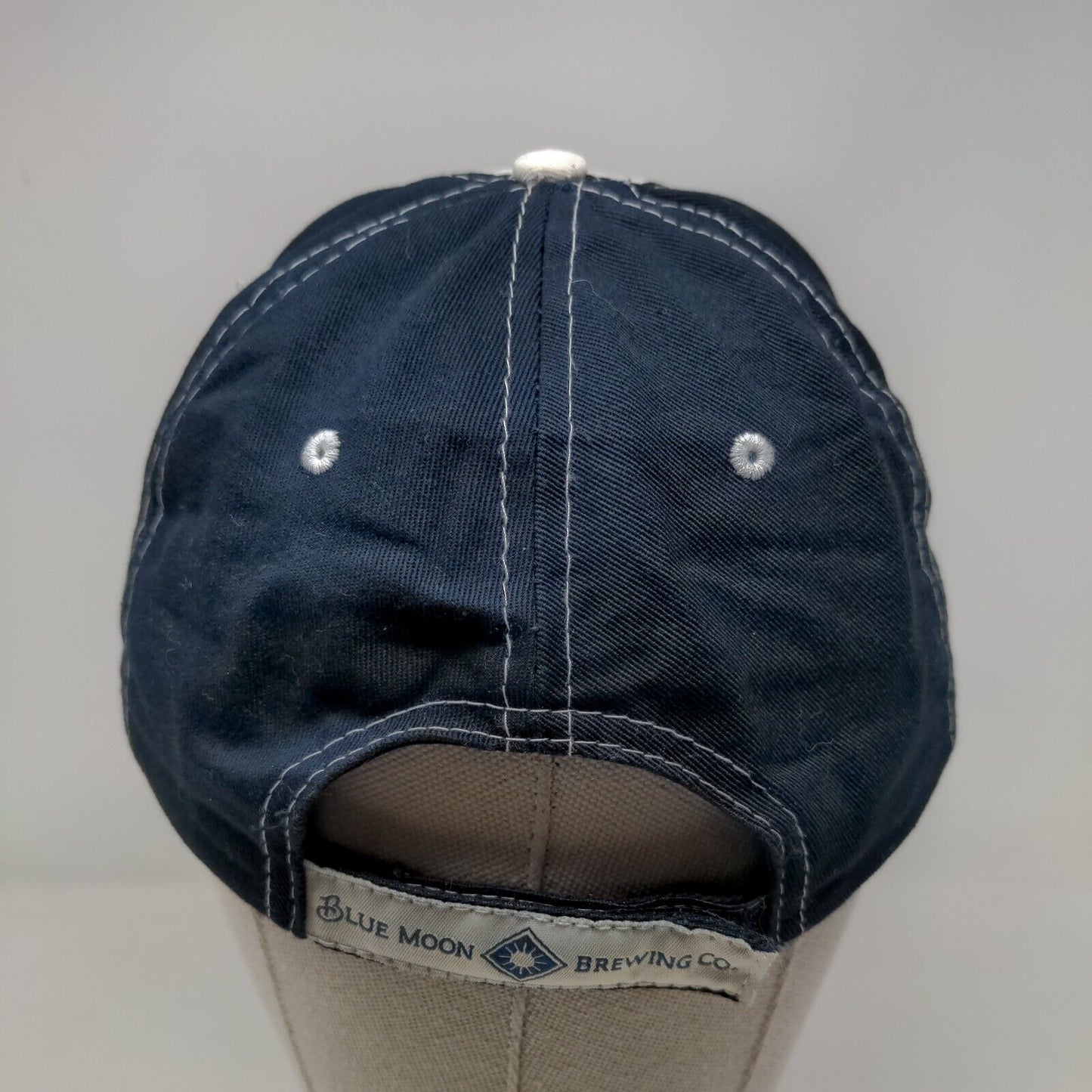 Blue Moon Brewing Co. Strapback Hat Blue OSFA Colorblock Miller Coors