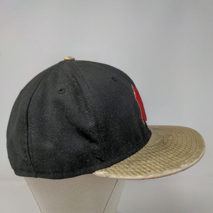 New Era Men's Snapback Hat Black M-L Embroidered New York Yankees Logo 9Fifty