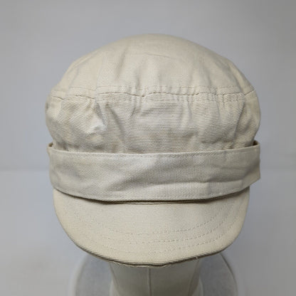Unbranded Fitted Newsboy Cap Hat Tan One Size Solid Blank Outdoor