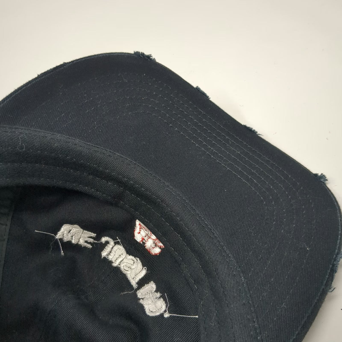 District Baseball Cap Black White Red One Size WE JUST DID 46 Embroidered Hat