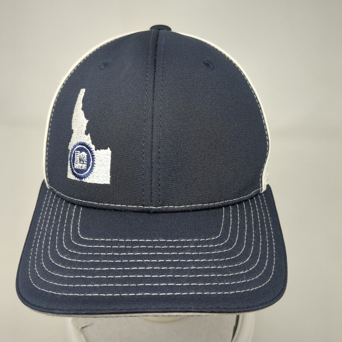 Fidelity National Title Idaho Fitted Mesh Back Trucker Hat Blue L-XL
