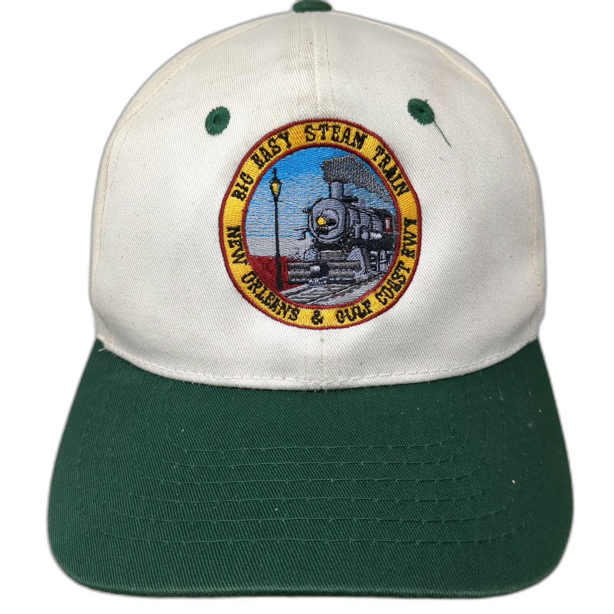 Cobra Caps Snapback White Green One Size New Orleans Gulf Coast RWY Train Hat