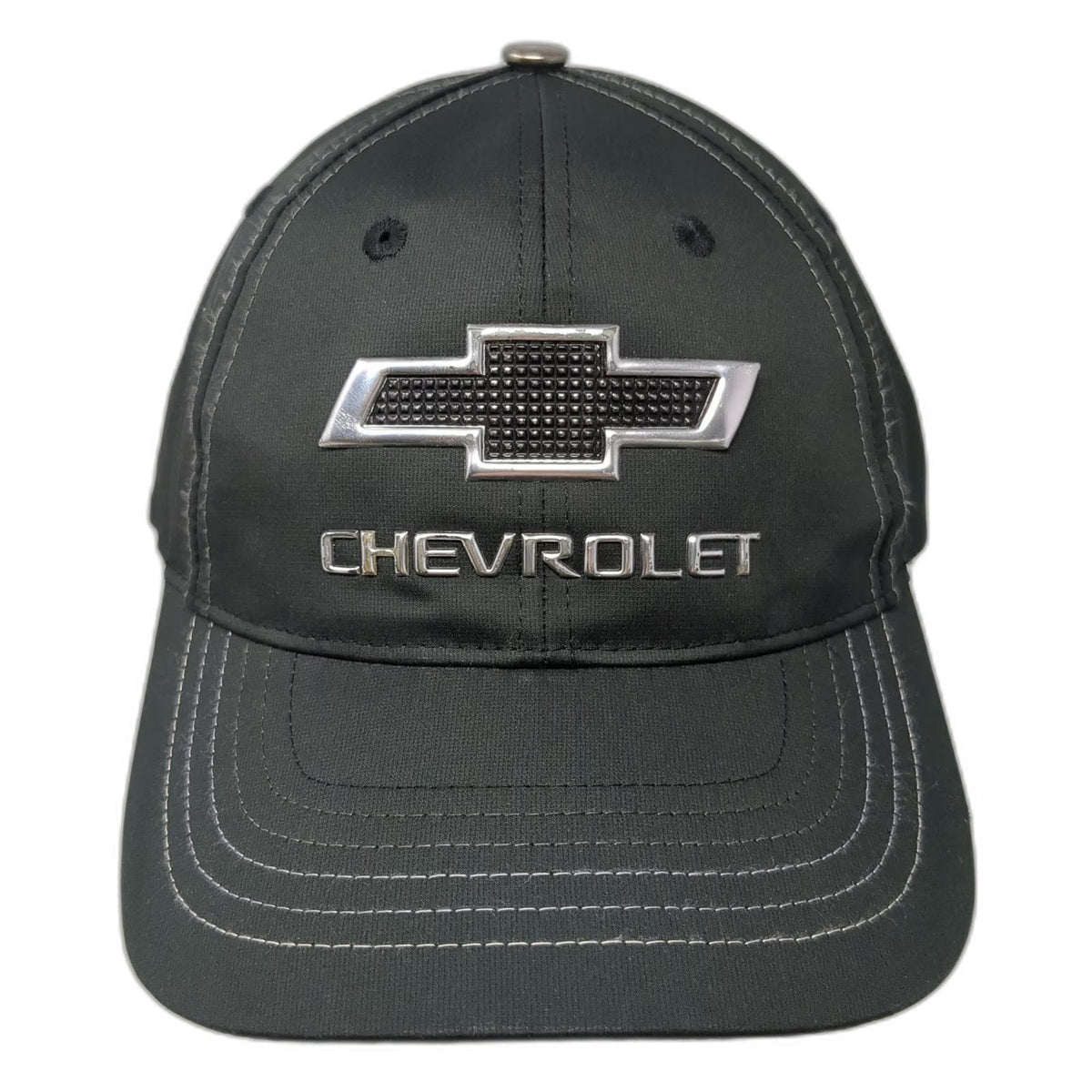 Norscot Chevrolet Baseball Cap Black One Size Strapback Logo Hat Contrast Stitch