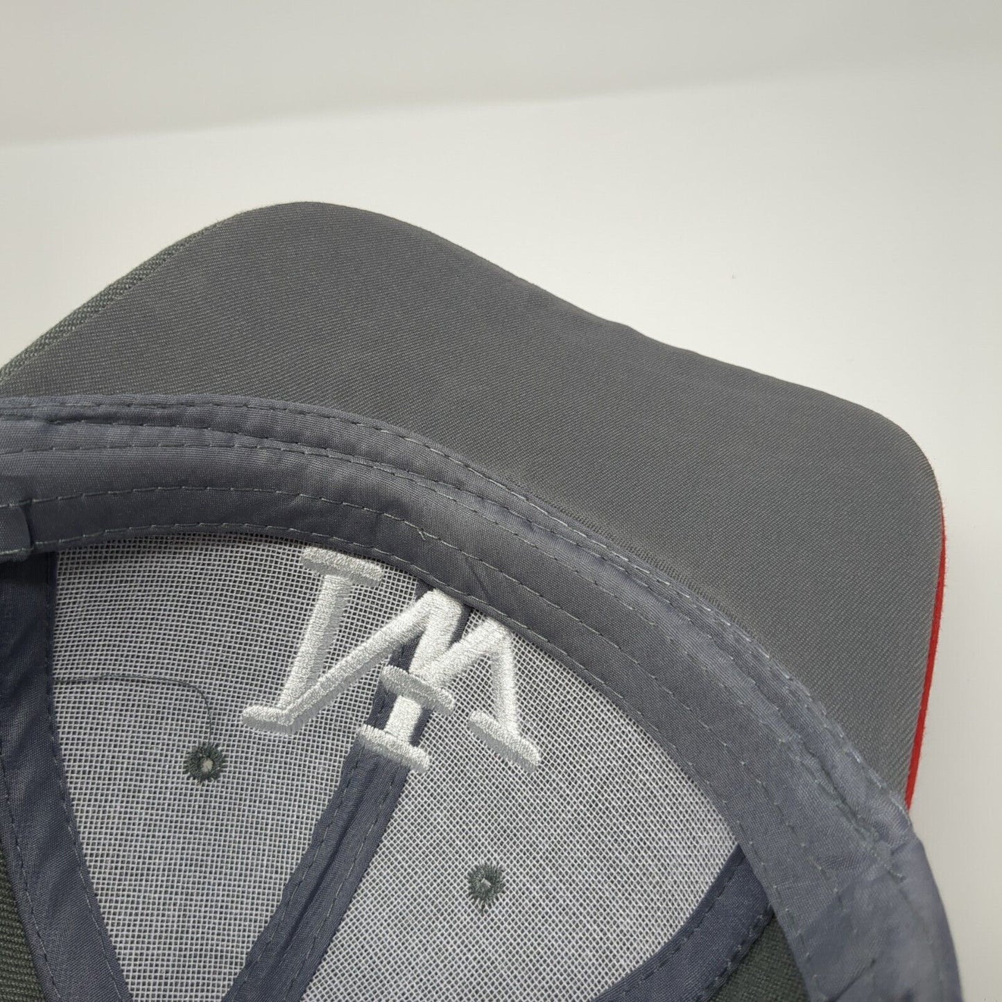 NY New York Strapback Hat Gray One Size Adjustable Embroidered 6 Panel