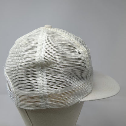 Trucker Hat White DeKalb Rooster Seed Agriculture Mesh Patch Snapback Vintage