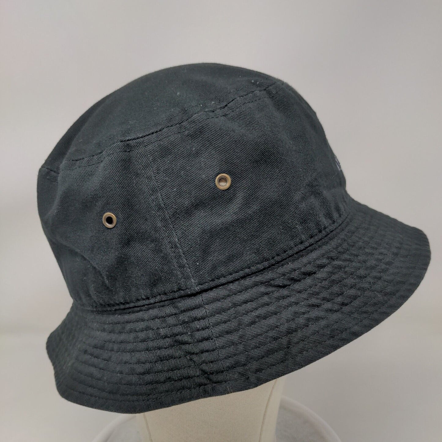 Racoon Bucket Hat Black S/M Embroidered Lightweight Cotton Newhattan