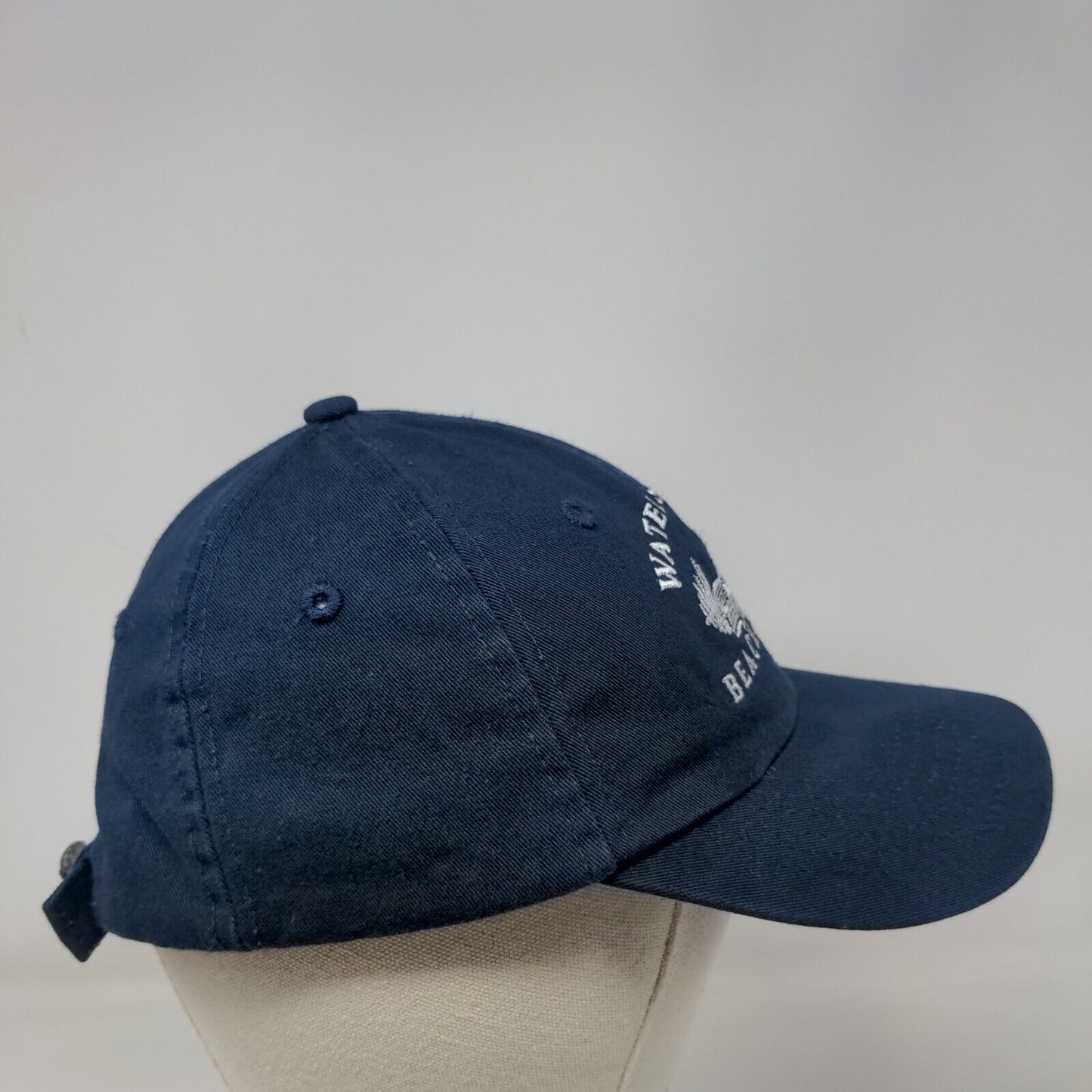 Water Sound Beach Club Ladies Slideback Hat Blue One Size Embroidered Cotton