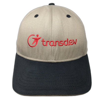 Headmost Transdev Baseball Cap Beige One Size Strapback Black Contrast Brim Hat