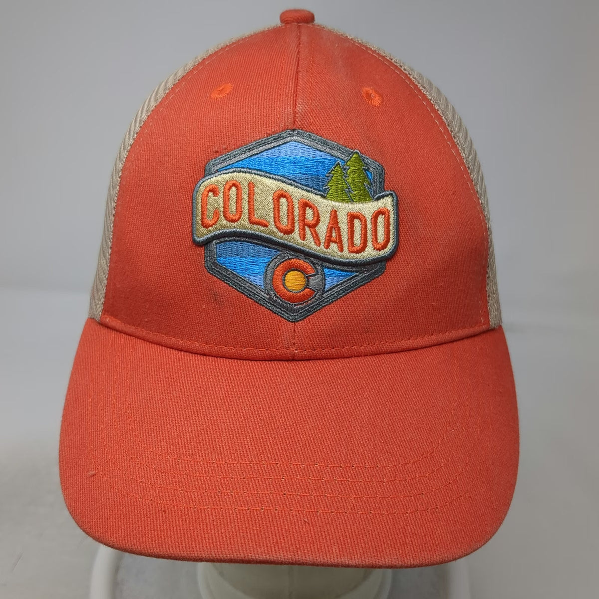 Mountain States Specialties Colorado Orange One Size Mesh Baseball Cap Hat