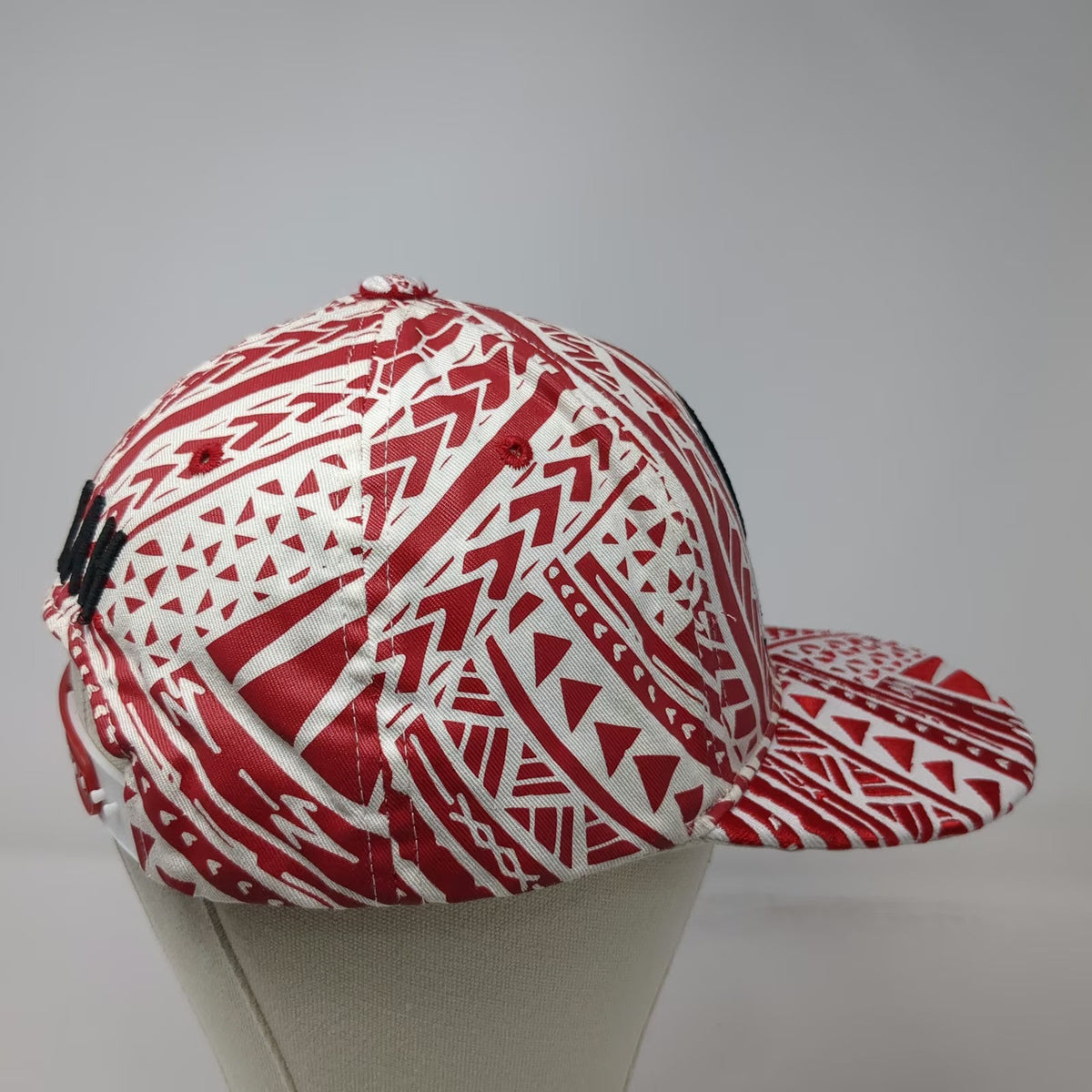 Utah Utes NCAA Zephyr Snapback Hat White Red One Size Geometric Tribal Print