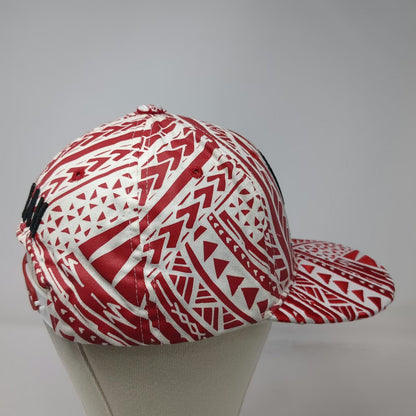 Utah Utes NCAA Zephyr Snapback Hat White Red One Size Geometric Tribal Print