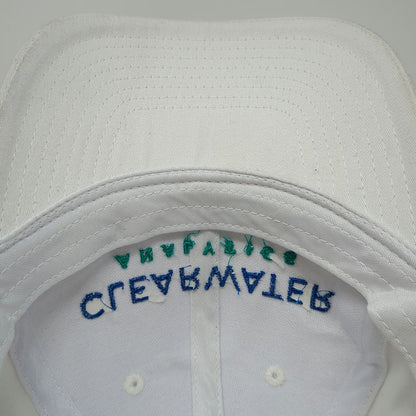 Hit Baseball Cap White One Size Clearwater Analytics Logo Strapback Hat Cotton
