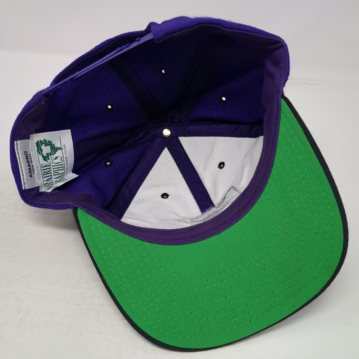 NCAA Kansas State Wildcats Amapro Snapback Hat Purple Black Green One Size Wool