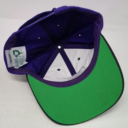 NCAA Kansas State Wildcats Amapro Snapback Hat Purple Black Green One Size Wool
