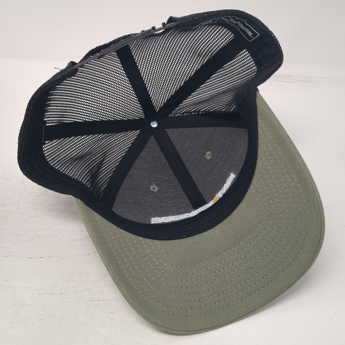 Richardson Trucker Hat Green One Size HM CLAUSE Embroidery Mesh Snapback