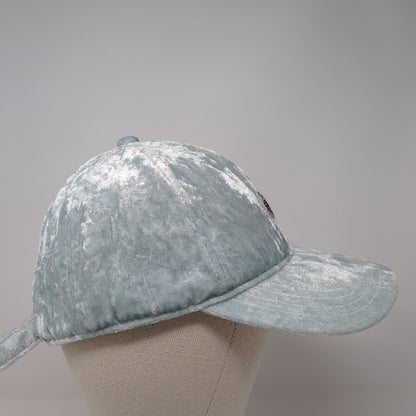 Cat Eyeglasses Slideback Hat Mint Blue One Size Adjustable Velvet