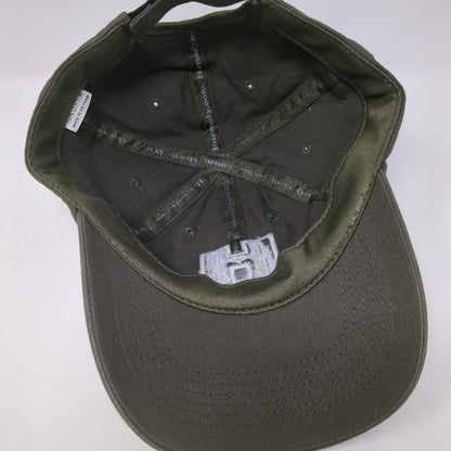 H Hornady Strapback Hat Green One Size Adjustable Embroidered 6 Panel