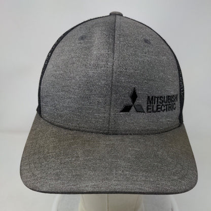 Mitsubishi Electric Snapback Mesh Back Trucker Hat Gray One Size Team 365