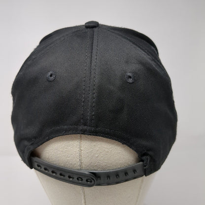 Carpetland USA Snapback Hat Black One Size Adjustable Embroidered Cotton