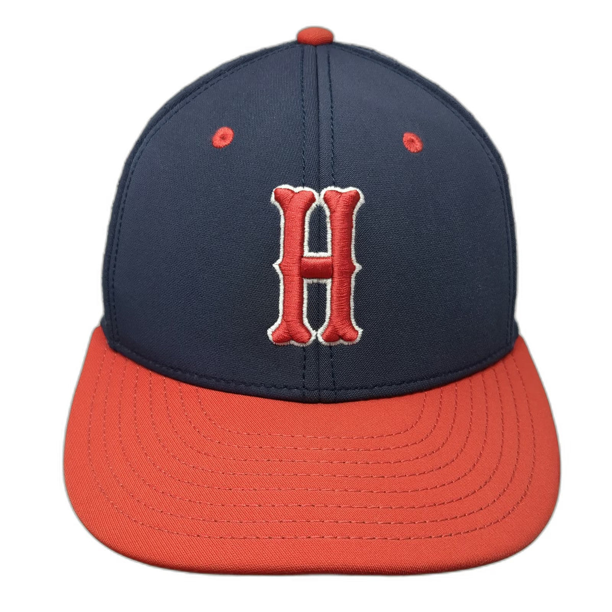 Under Armour Baseball Cap Blue Red S Fitted American Flag Perforated Stretch Hat