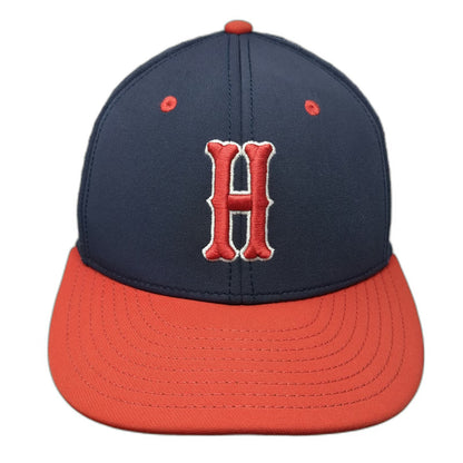 Under Armour Baseball Cap Blue Red S Fitted American Flag Perforated Stretch Hat