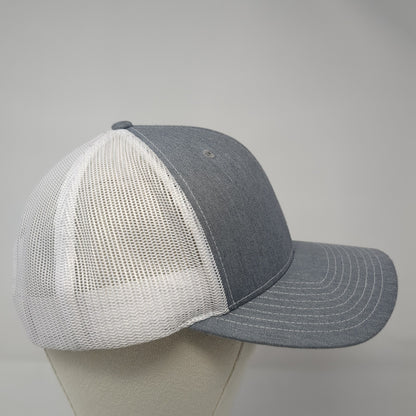Valor ID Snapback Trucker Hat Gray One Size Adjustable Mesh Back Richardson