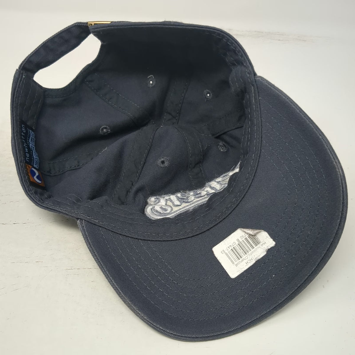 Newhattan Baseball Cap Gray One Size Cheers Boston Embroidered Strapback Hat