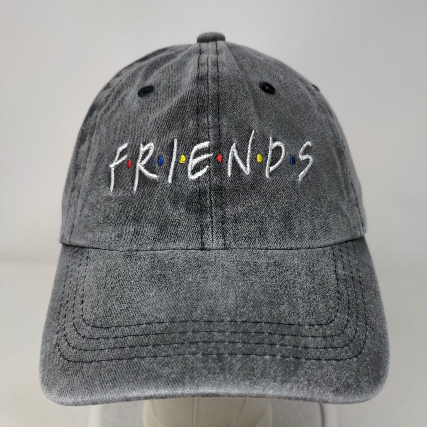 Friends Slideback Hat Gray OSFA Embroidered Adjustable 6 Panel Waldeal