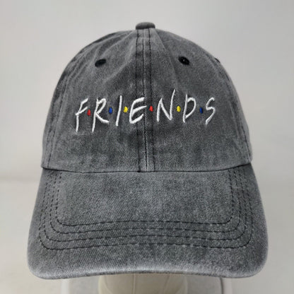 Friends Slideback Hat Gray OSFA Embroidered Adjustable 6 Panel Waldeal