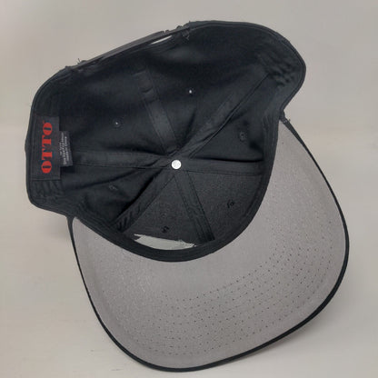 I'D Golf Snapback Hat Black OSFM Adjustable Embroidered 6 Panel Otto