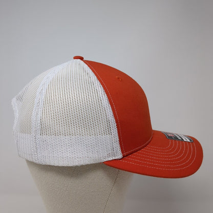Energy Management Corporation Snapback Trucker Hat Orange OS Mesh Richardson